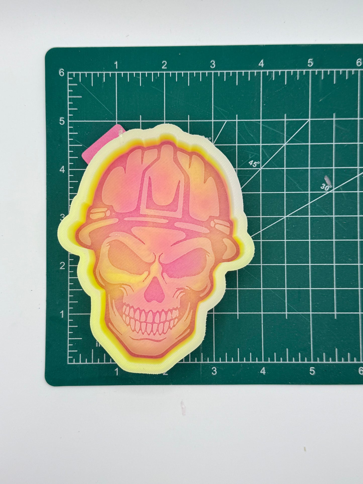 Construction Hat Skeleton Freshie Mold | Silicone Freshie Mold
