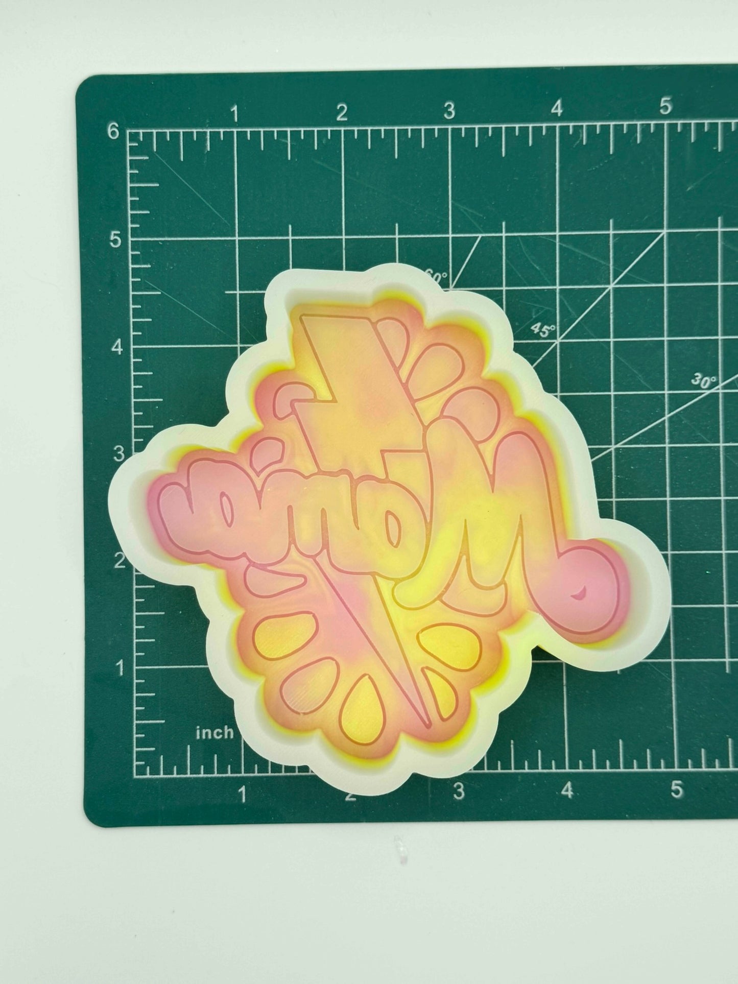 Concho Lightening Bolt Mama Freshie Mold | silicone freshie mold