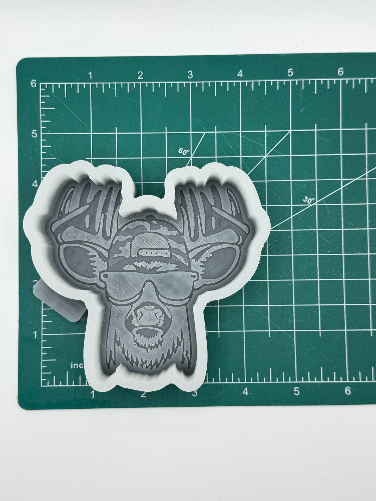 Deer in Camo Cap Freshie Mold | Silicone Freshie Mold