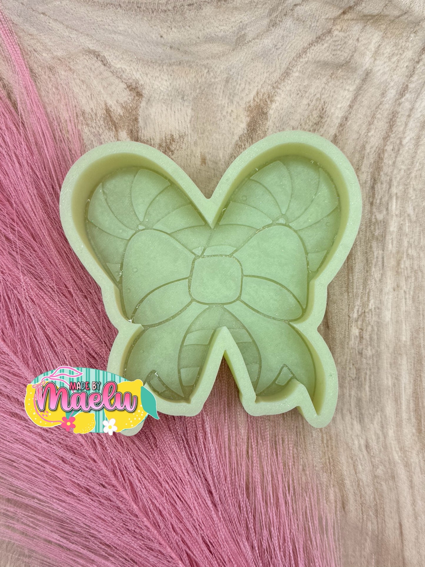 Candy Canes with Bow Freshie Mold | silicone freshie mold