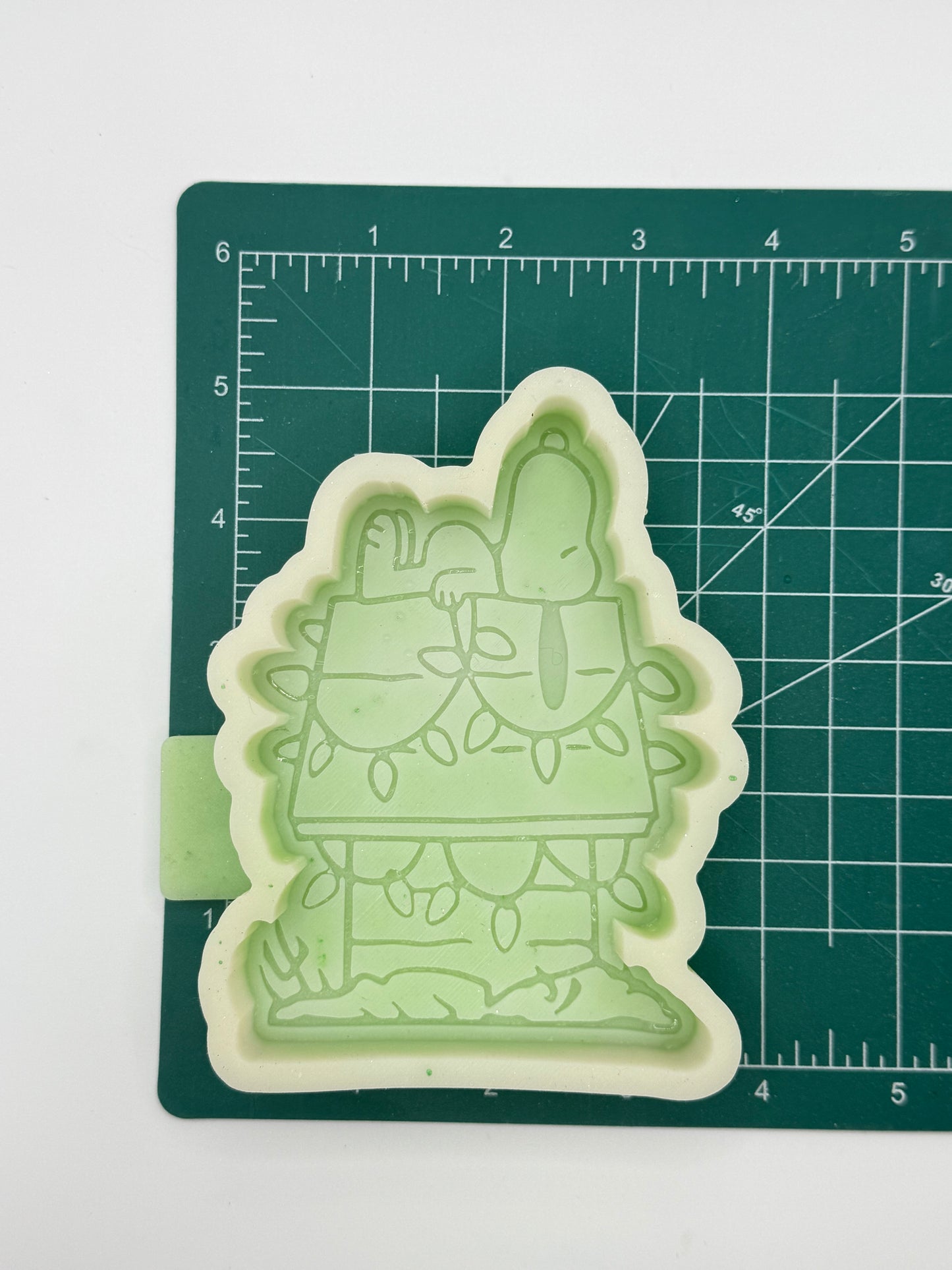 Christmas Dog on House Freshie Mold | silicone freshie mold