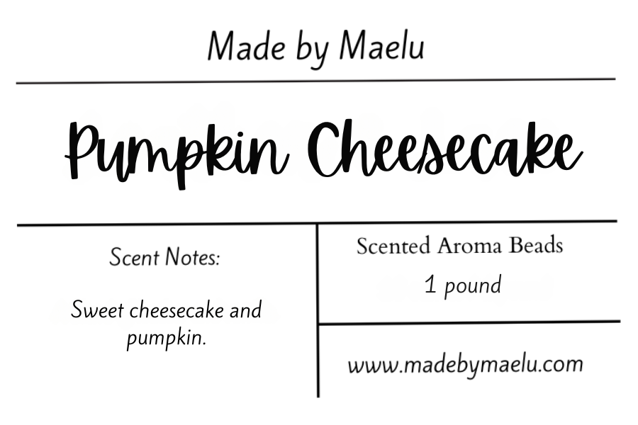 Pumpkin Cheesecake | 1 pound | Scented Aroma Beads