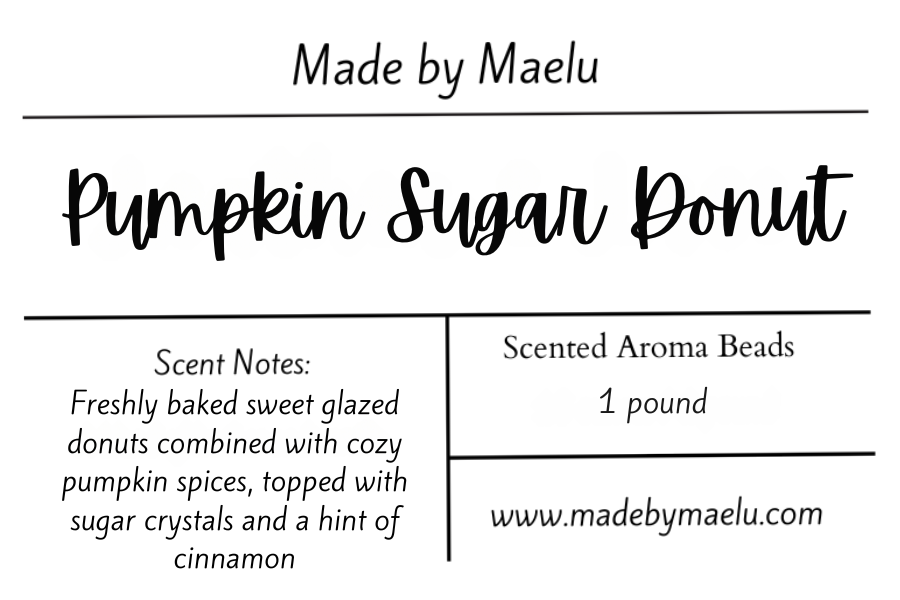 Pumpkin Sugar Donut | 1 pound | Scented Aroma Beads