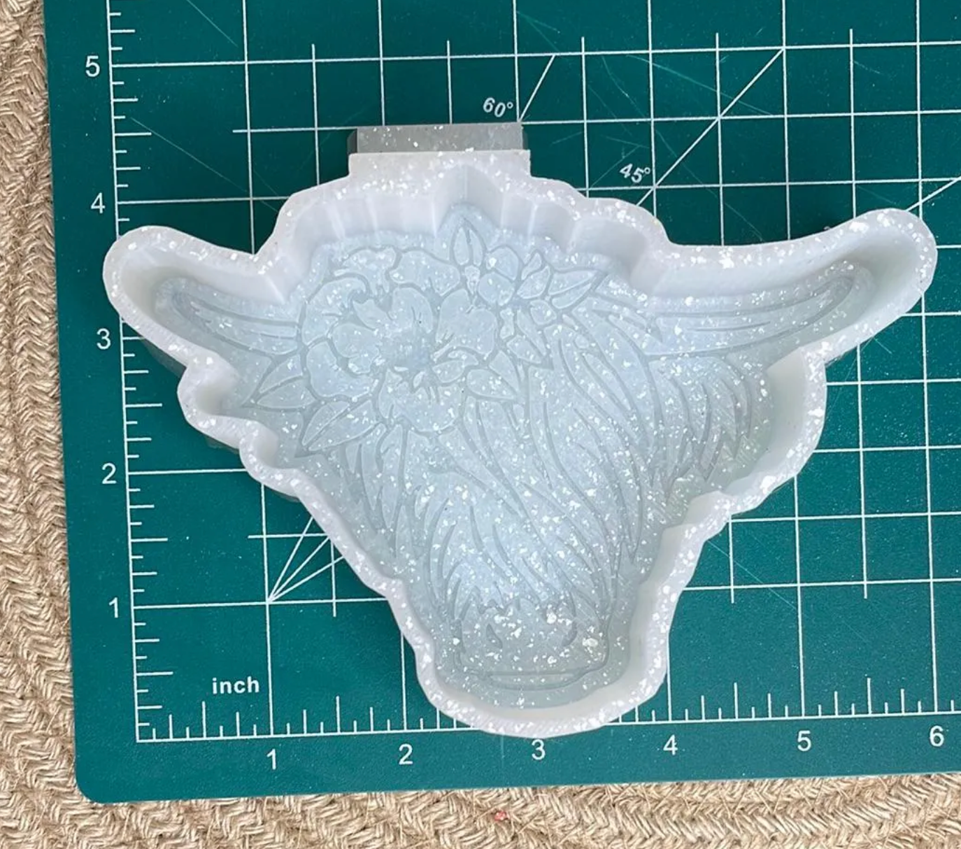 Highland with Flowers Freshie Mold | Silicone Freshie Mold | 277