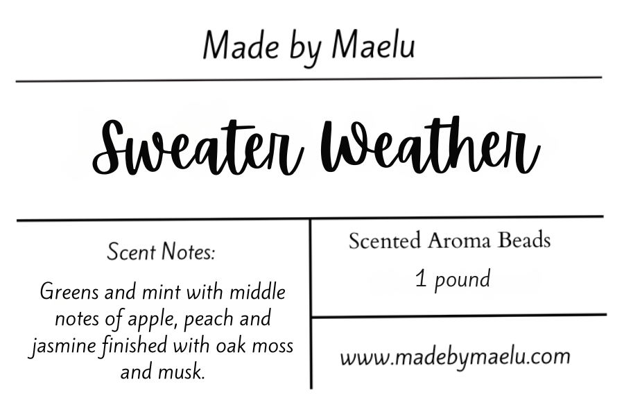 Sweater Weather | 1 pound | Scented Aroma Beads