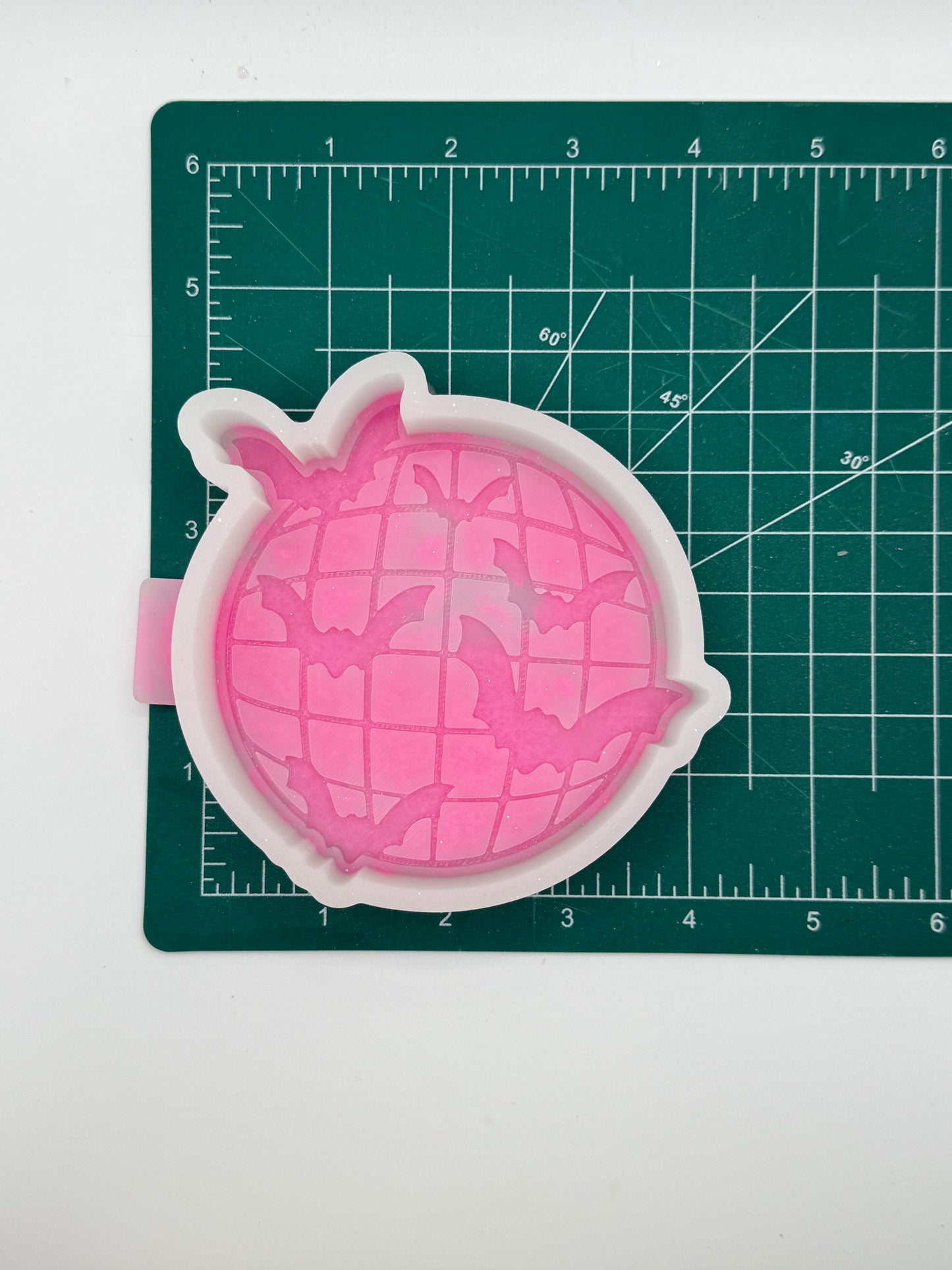 Disco Ball with Bats freshie mold | silicone freshie mold | F111
