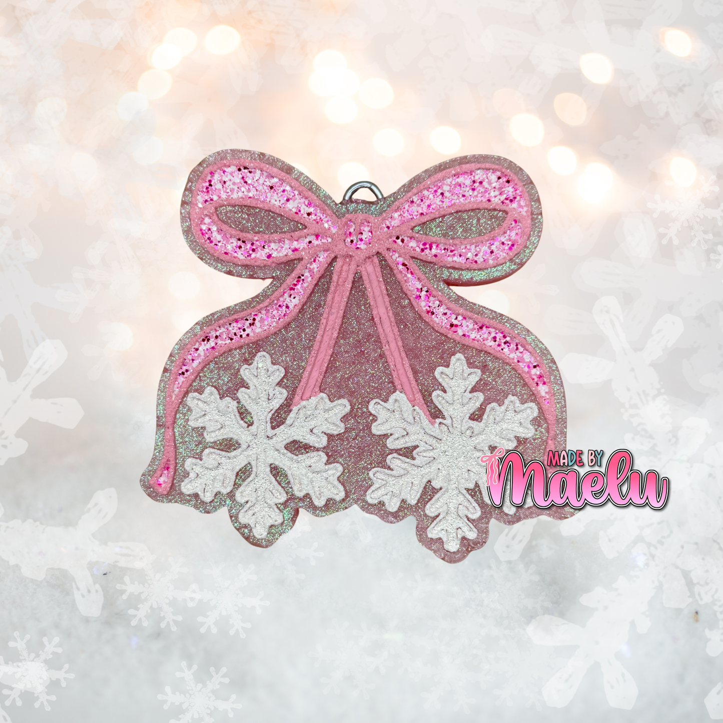 Snowflake Cherries Freshie Mold | silicone freshie mold | C174