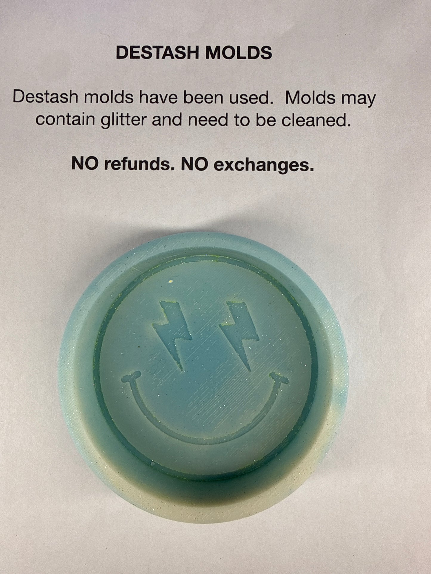 DESTASH Mold - Smiley Lightening Bolt Eyes