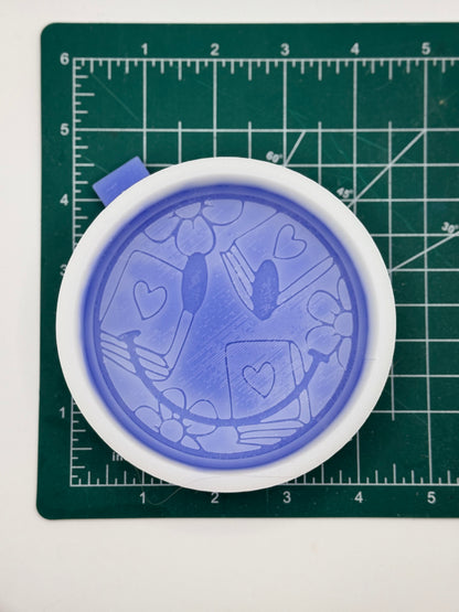 Bookish Smiley Freshie Mold | silicone freshie mold