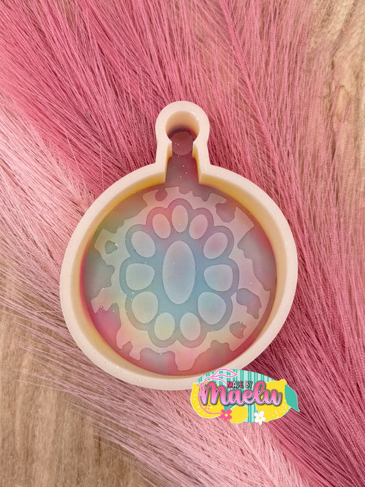 Concho Cow Print Ornament Freshie Mold | silicone freshie mold