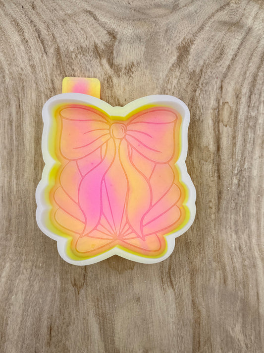 Seashell with Bow (Overstock) Freshie Mold | silicone freshie mold