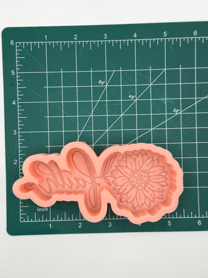 Faith Sunflower Freshie Mold | Silicone Freshie Mold
