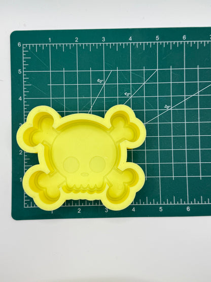 Skull & Cross Bones Freshie Mold | silicone freshie mold