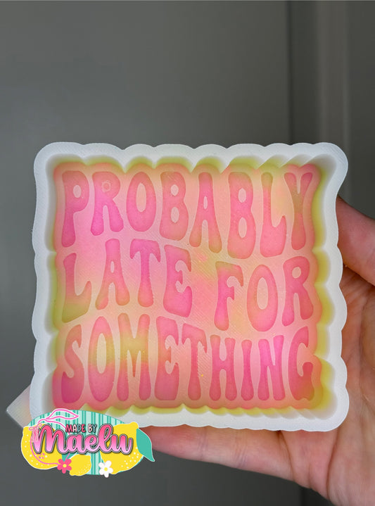 Probably Late for Something | silicone freshie mold