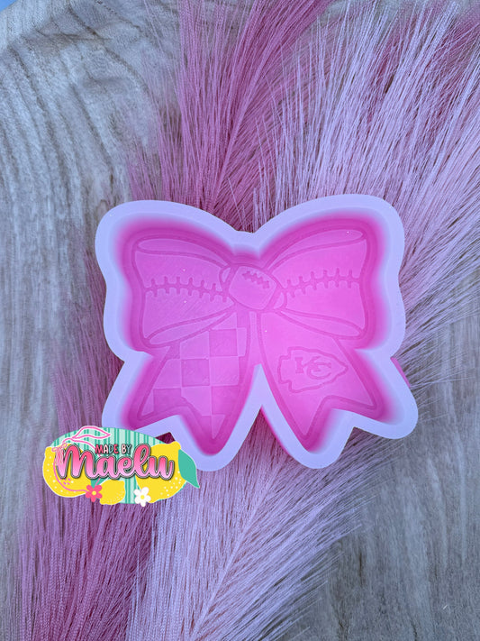 KC Football Bow Freshie Mold | silicone freshie mold