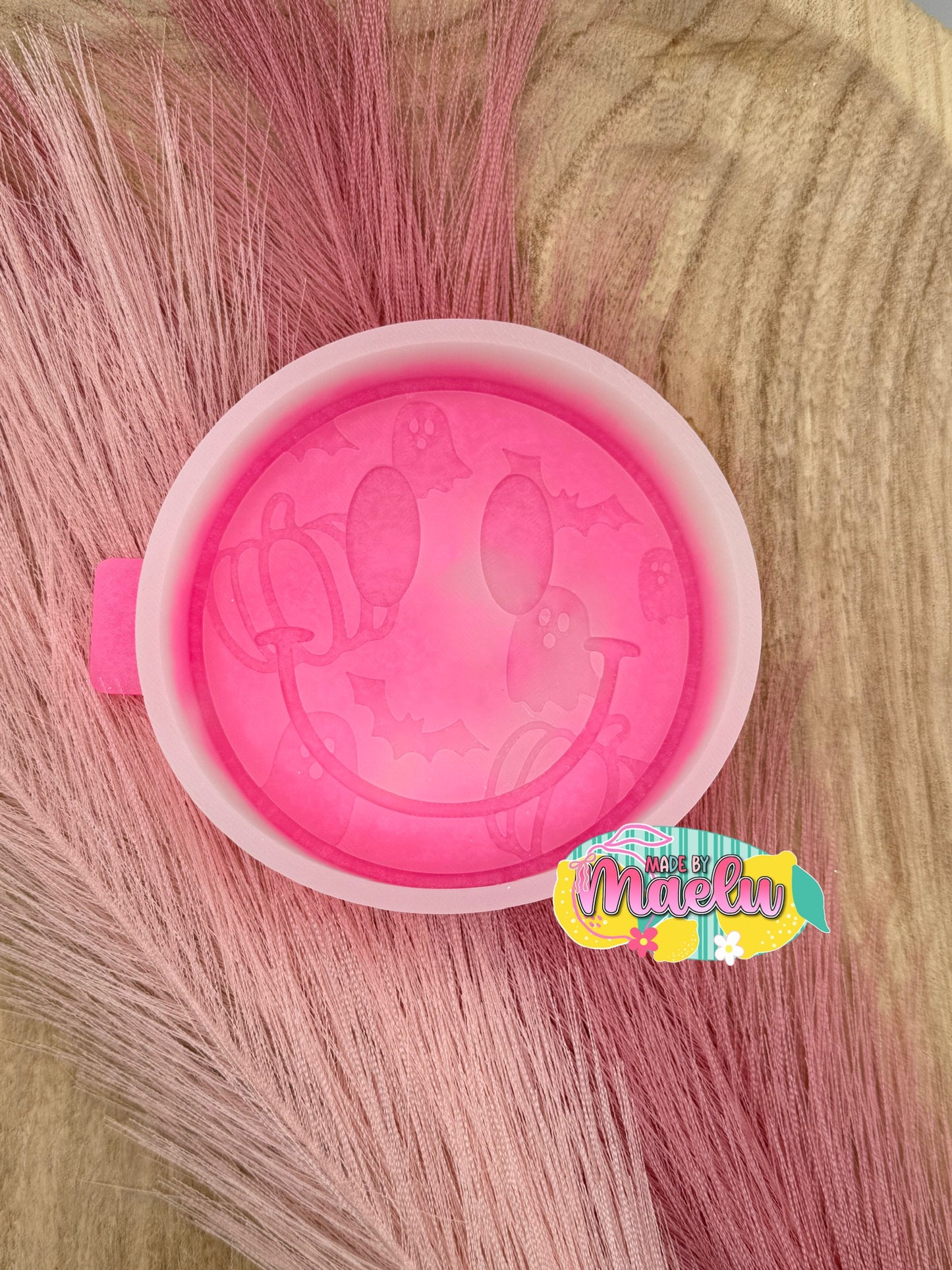 Pumpkins, Ghosts, Bats Smiley Freshie Mold | silicone freshie mold