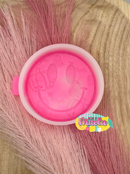 Pumpkins, Ghosts, Bats Smiley Freshie Mold | silicone freshie mold
