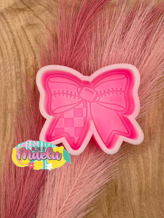 Football Bow (No logo) Freshie Mold | silicone freshie mold