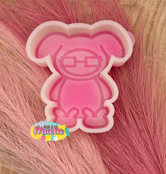 Christmas Bunny Freshie Mold | silicone freshie mold