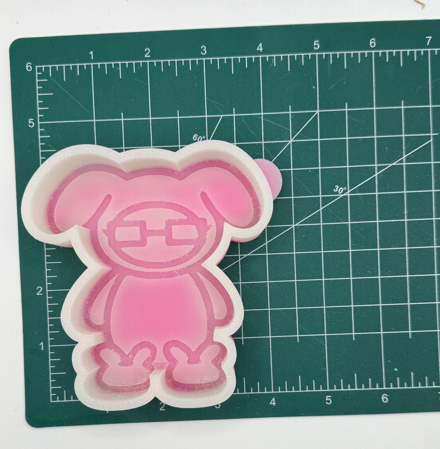 Christmas Bunny Freshie Mold | silicone freshie mold