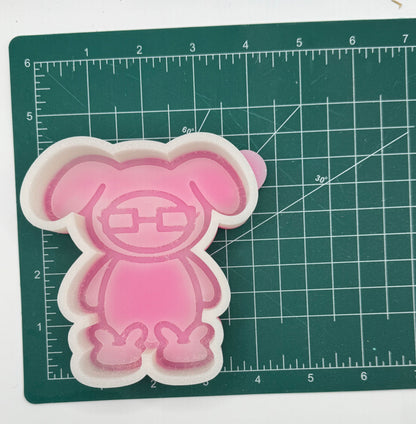 Christmas Bunny Freshie Mold | silicone freshie mold