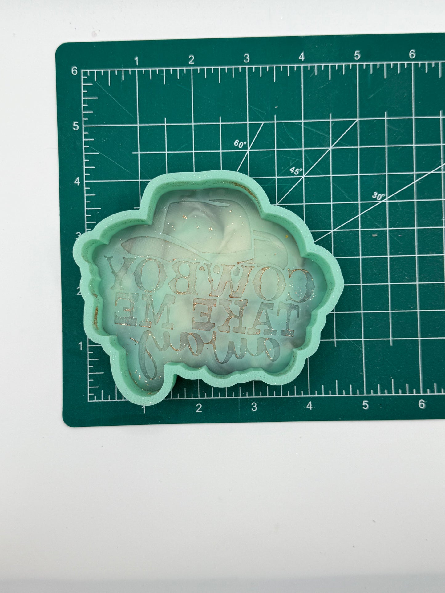Cowboy Take Me Away Freshie Mold | Silicone Freshie Mold