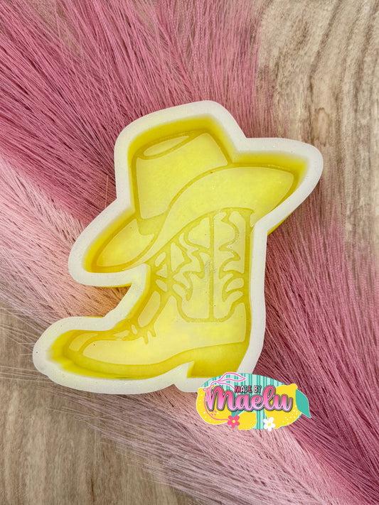 Boot with Cowboy Hat Freshie Mold | Silicone Freshie Mold