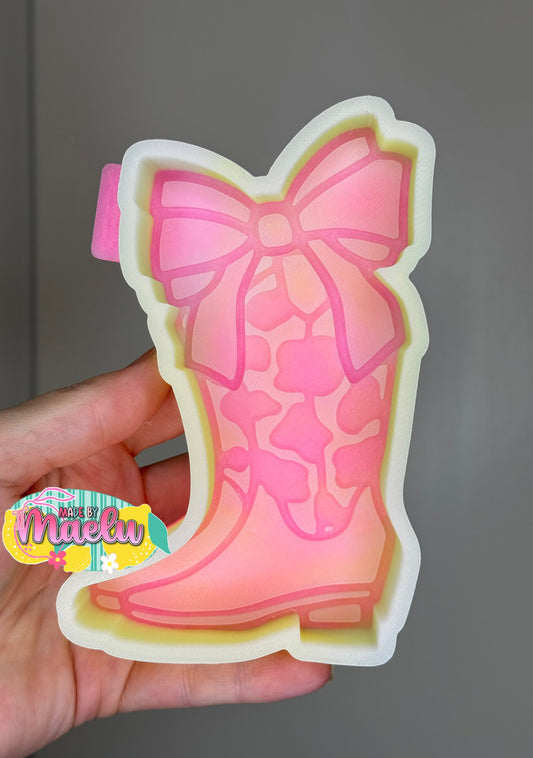 Boot with Bow Freshie Mold | Silicone Freshie Mold