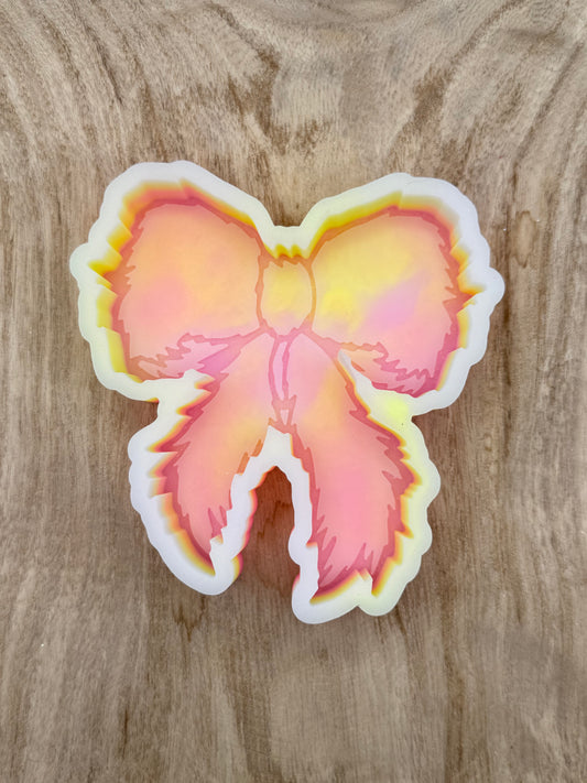 Jagged Edge Christmas Bow (Overstock) Freshie Mold | silicone freshie mold