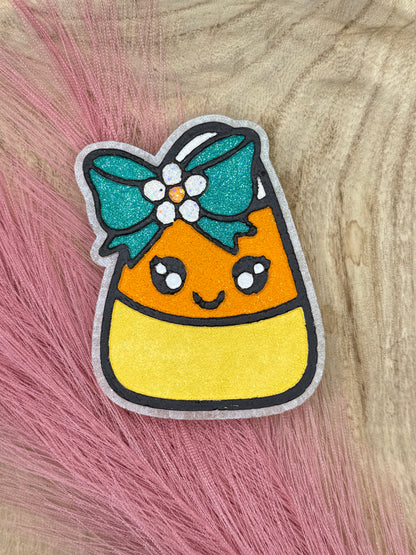 Candy Corn with Bow freshie mold | silicone freshie mold