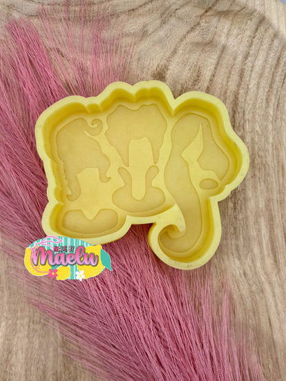 Sisters Outline Freshie Mold | Silicone Freshie Mold