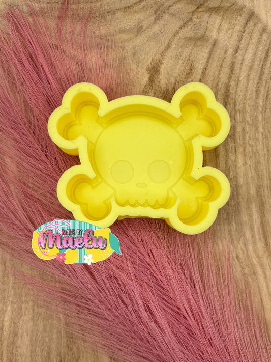 Skull & Cross Bones Freshie Mold | silicone freshie mold