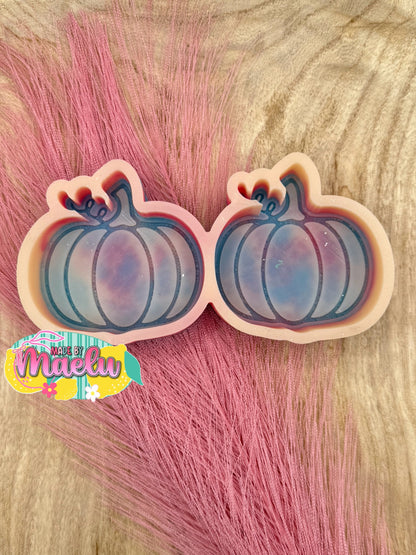 Pumpkin (Inset) Vent Clips Freshie Mold | silicone freshie mold
