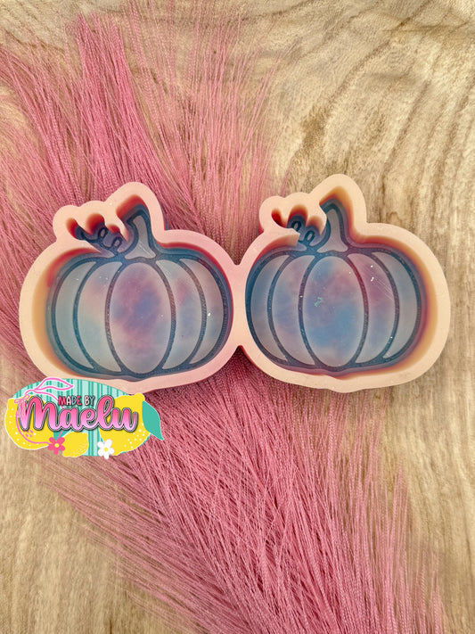 Pumpkin (Inset) Vent Clips Freshie Mold | silicone freshie mold