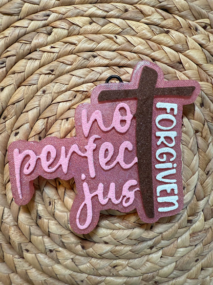 Not Perfect Just Forgiven Freshie Mold | Silicone Freshie Mold