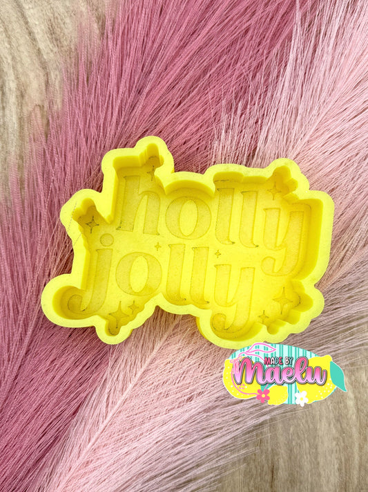 Holly Jolly Freshie Mold | silicone freshie mold