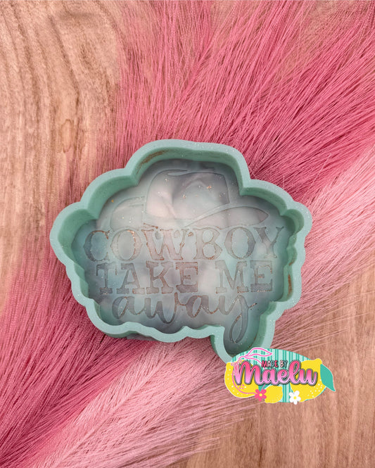 Cowboy Take Me Away Freshie Mold | Silicone Freshie Mold