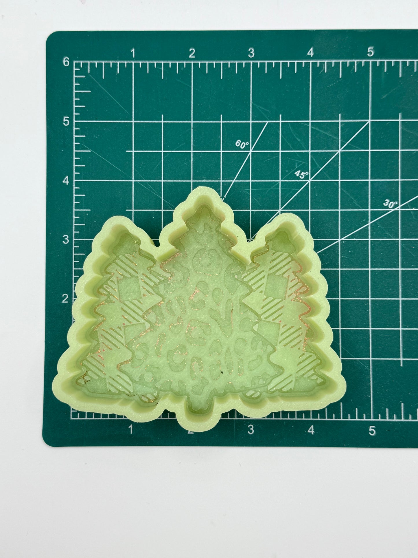 Leopard & Plaid Trees Freshie Mold | silicone freshie mold
