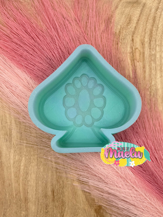 Concho Spade Freshie Mold | Silicone Freshie Mold