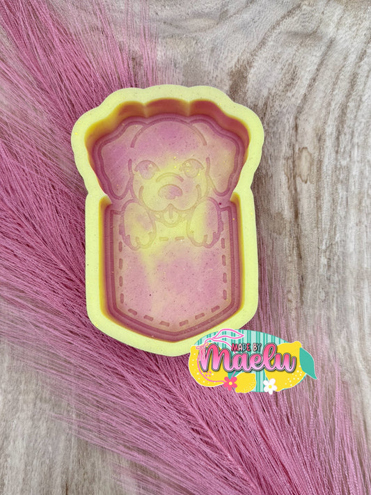 Puppy in a Pocket Freshie Mold | silicone freshie mold