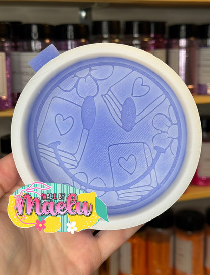 Bookish Smiley Freshie Mold | silicone freshie mold