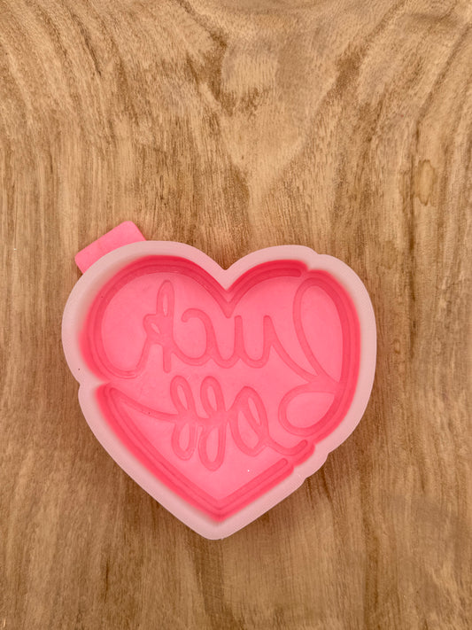 F Off Heart (Overstock) Freshie Mold | silicone freshie mold