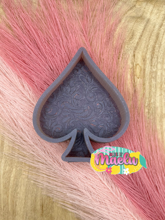Tooled Spade Freshie Mold | Silicone Freshie Mold