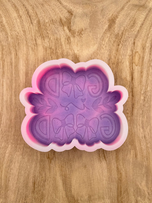 God is Good Bows (Overstock) Freshie Mold | silicone freshie mold