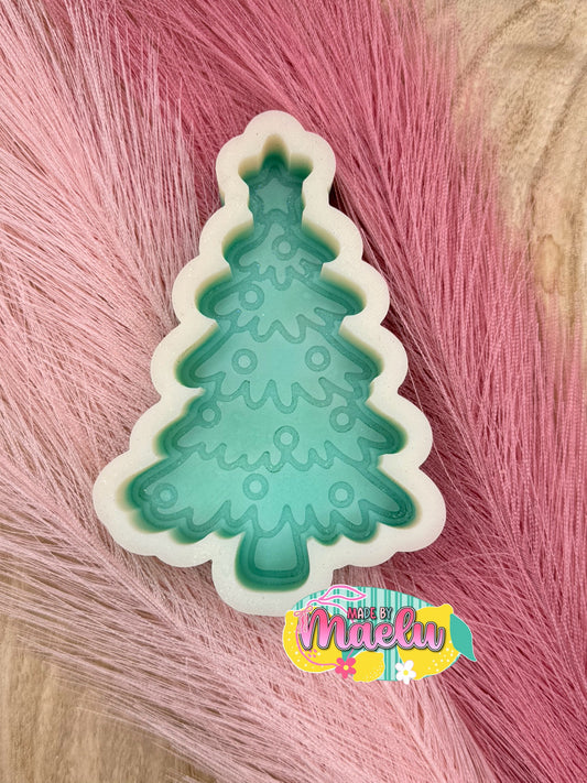 Tree with Ornaments Freshie Mold | silicone freshie mold