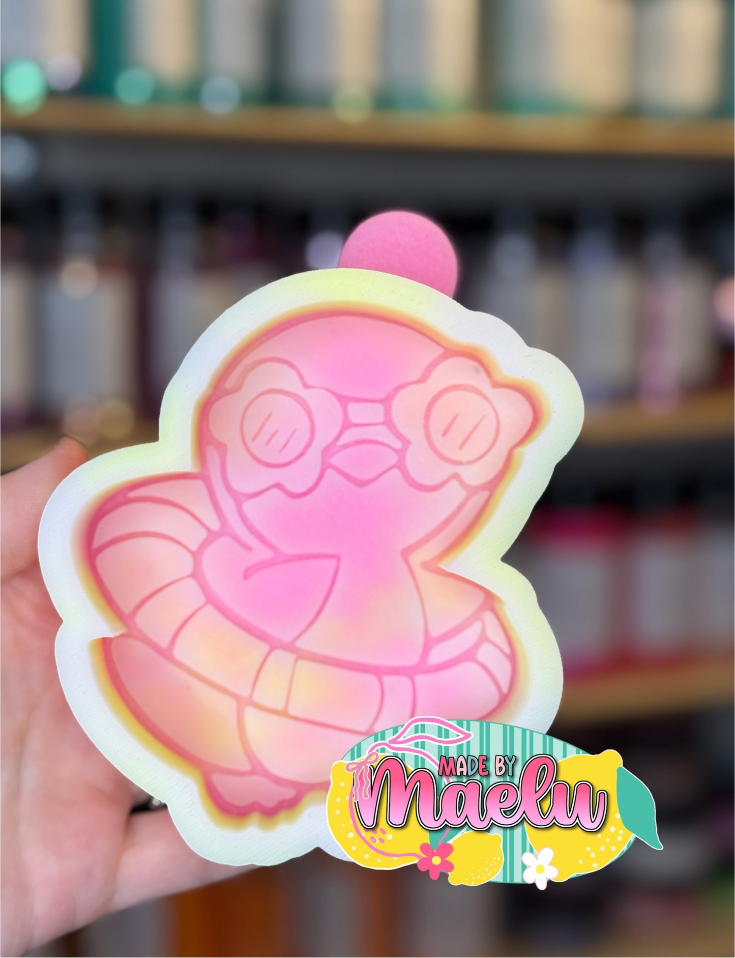Penguin in Float Freshie Mold | silicone freshie mold