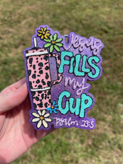 Jesus Fills My Cup Freshie Mold | Silicone Freshie Mold