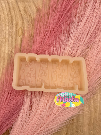 MAMA with flowers  Freshie Mold | silicone freshie mold