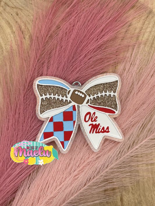 Ole Miss Football Bow | Custom Freshie