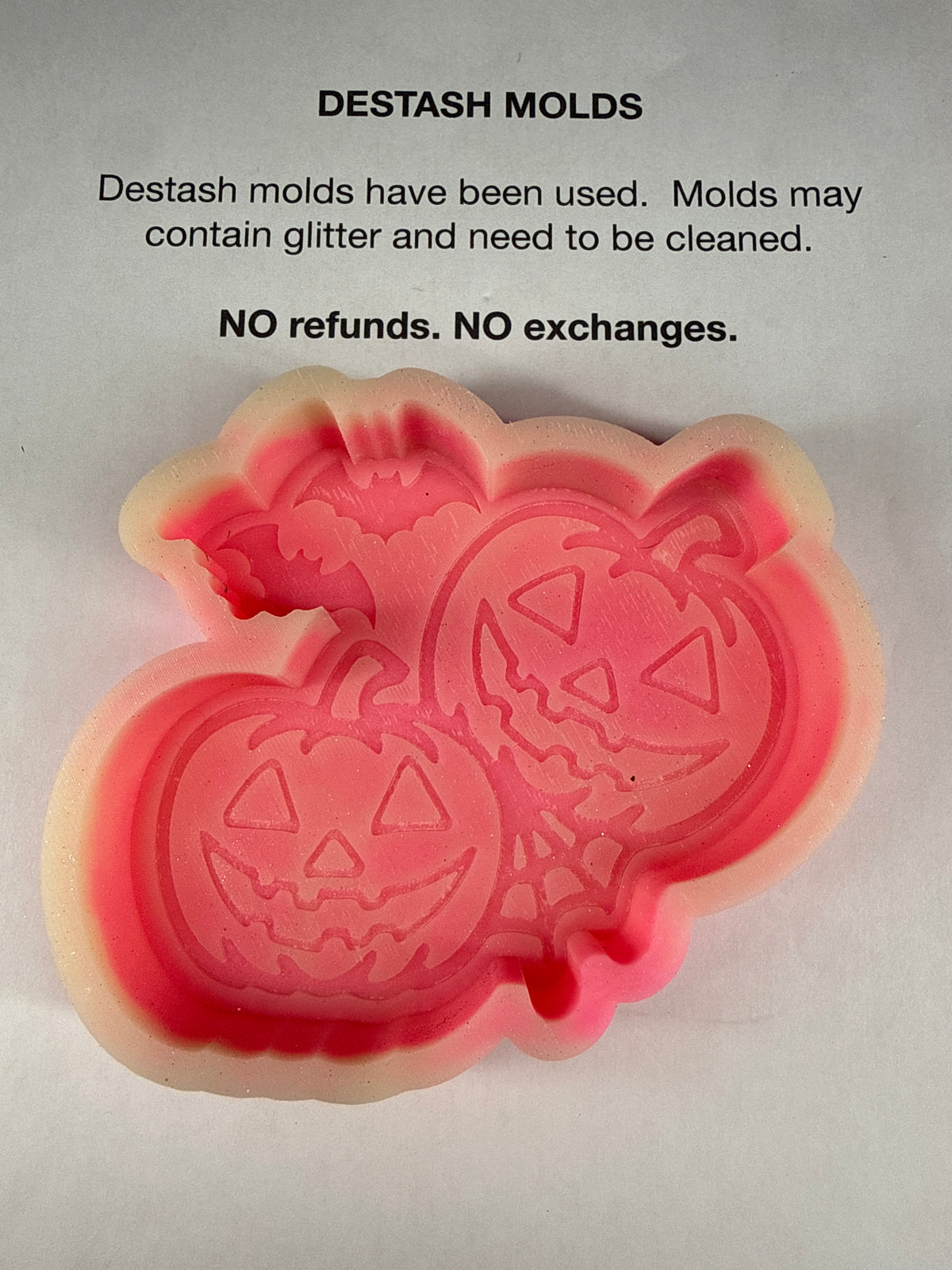 DESTASH Mold - (Large) Pumpkins Bats Web